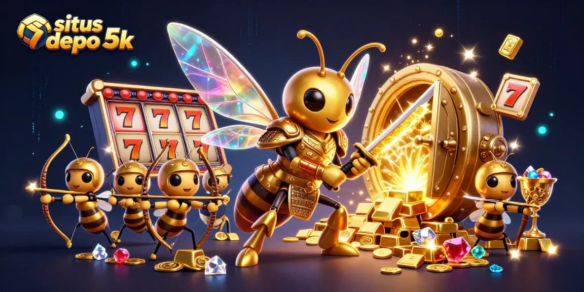 Engage in thrilling gameplay at situs depo 5k with high RTP slots surrounded by treasures.
