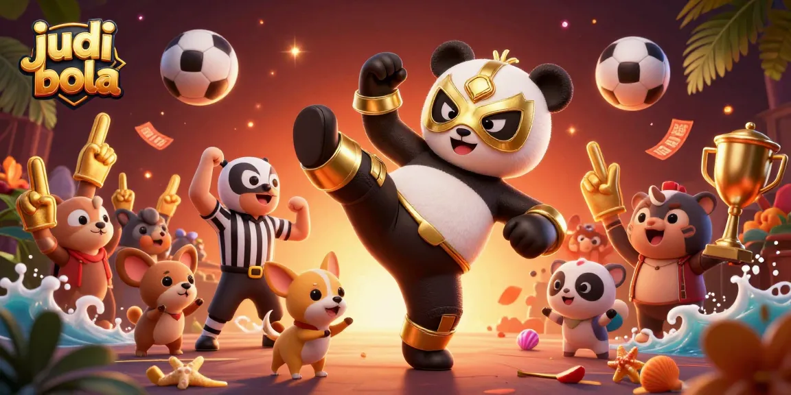 Experience thrilling judi bola action with vibrant, energetic characters and exciting sports betting elements.