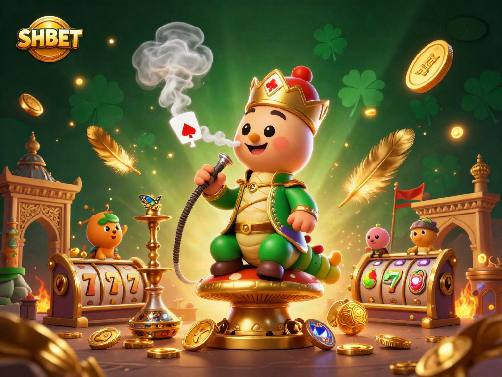 Experience thrilling gameplay with SHBET's colorful digital casino world featuring various slot elements.