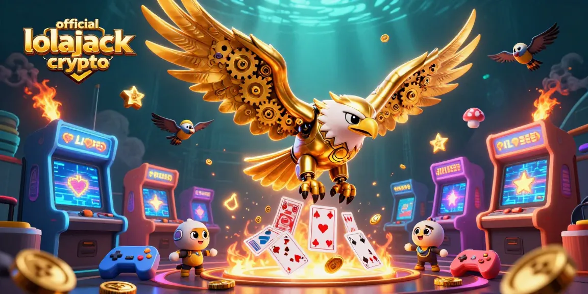 Experience the thrill of gaming with official lolajack crypto amidst vibrant casino elements.