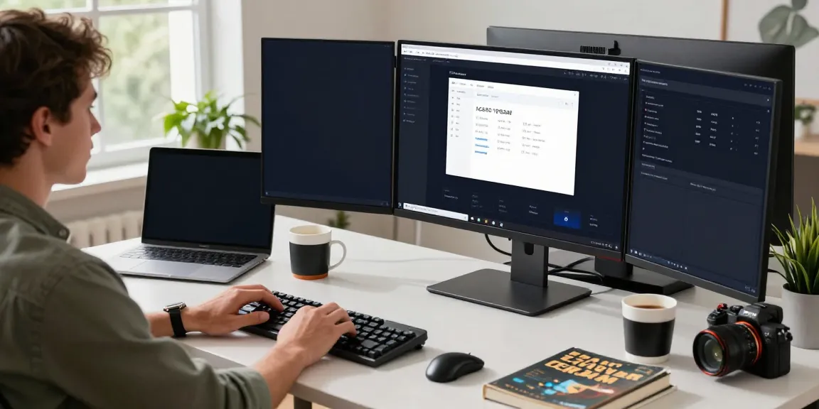 Web developer optimizing instant indexing processes in a vibrant tech workspace.